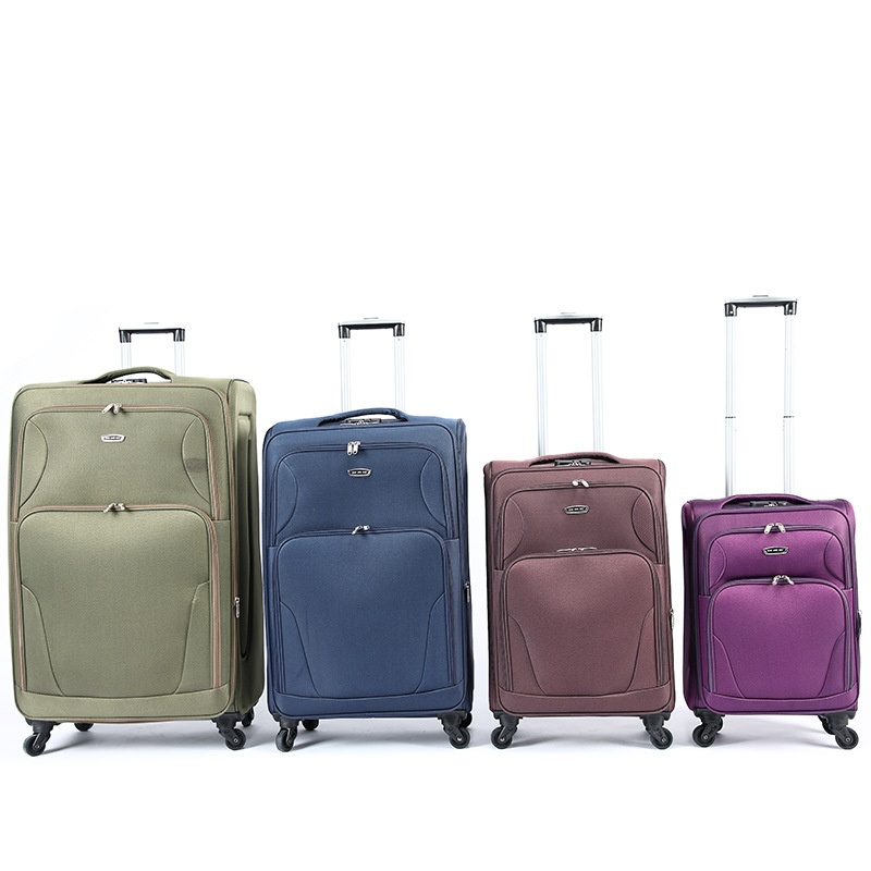 Factory Wholesale Business Travel Luggage Bag 19232731 Big Size Semi Finished Soft Luggage Embroidery Logo Nylon Carry-on Trolley Suitcase – Soft Luggage and Fabric Luggage price