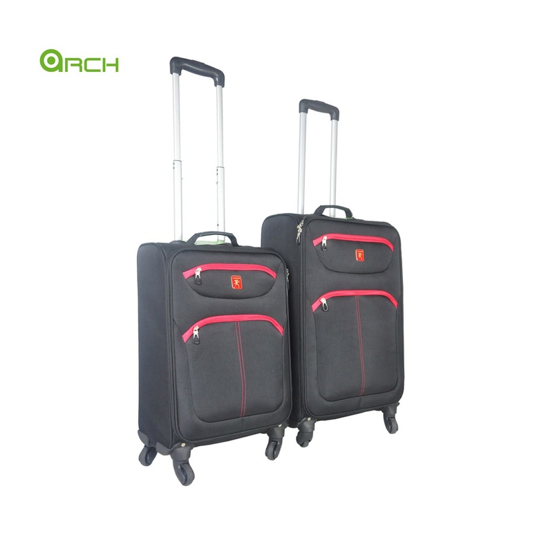 20 24 28 3PCS Set Tapestry Material Trolley Case with Two Front Pockets Spinner Wheels Internal Trolley System – Luggage Bag and Light Case price