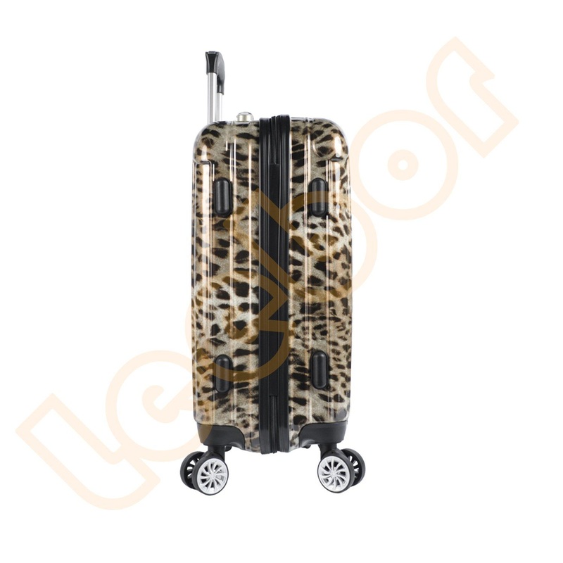 ABS PC Leopard Printed Lightweight Hard Shell Travel Suitcase Luggage – Hard Shell Luggage and Leopard Printed Suitcase price