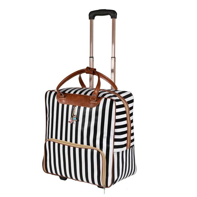 Promotional Fashion Tote Handbag Rolling Luggage Trolley Wheeled Travel Bag – Rolling Bag and Travel Bag price