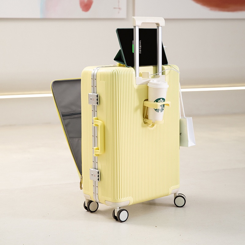 Yx16761 Yoixin Multifunctional Luggage Wholesale PC Front Opening Trolley Suitcase Password Case Universal Wheel Boarding – Custom Logo and Aluminum Frame price