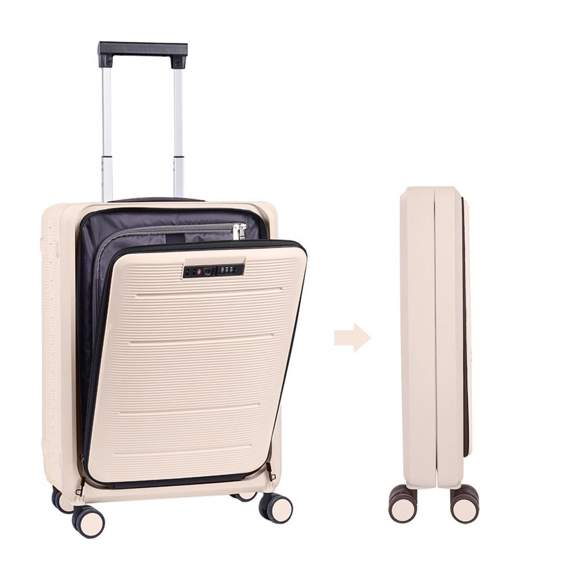 20inch Carry-on Hard Collapsible Laptop Case, Business Front Opening Foldable Suitcase with Computer Bag – Carry-on Hard Collapsible Laptop Case and Fold Rolling Trolley price