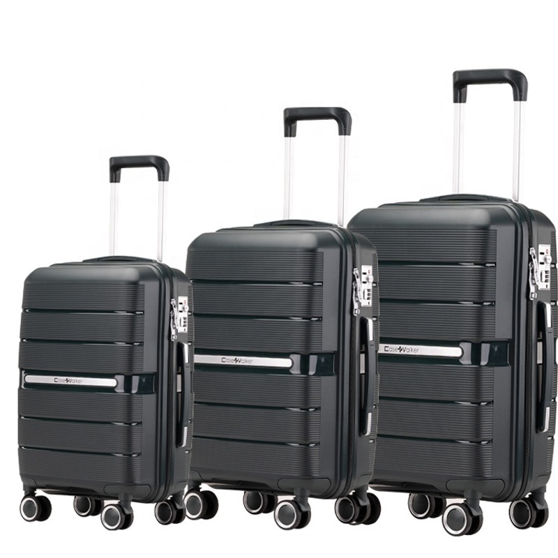 Promotional Selected 20 24 28 ABS PC PP Carry on Suitcase Travel Trolley Hardside Luggage Set – Trolley Luggage and Suitcase price