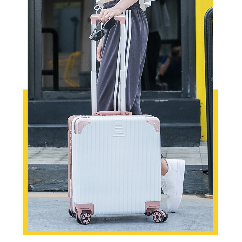 Yoixin Custom Luggage Ins Style 18 Inch Cabin Suitcase Small Fresh Student Vintage Trolley Case Universal Wheel Travel Case – Cabin Suitcase and Trolley Case price