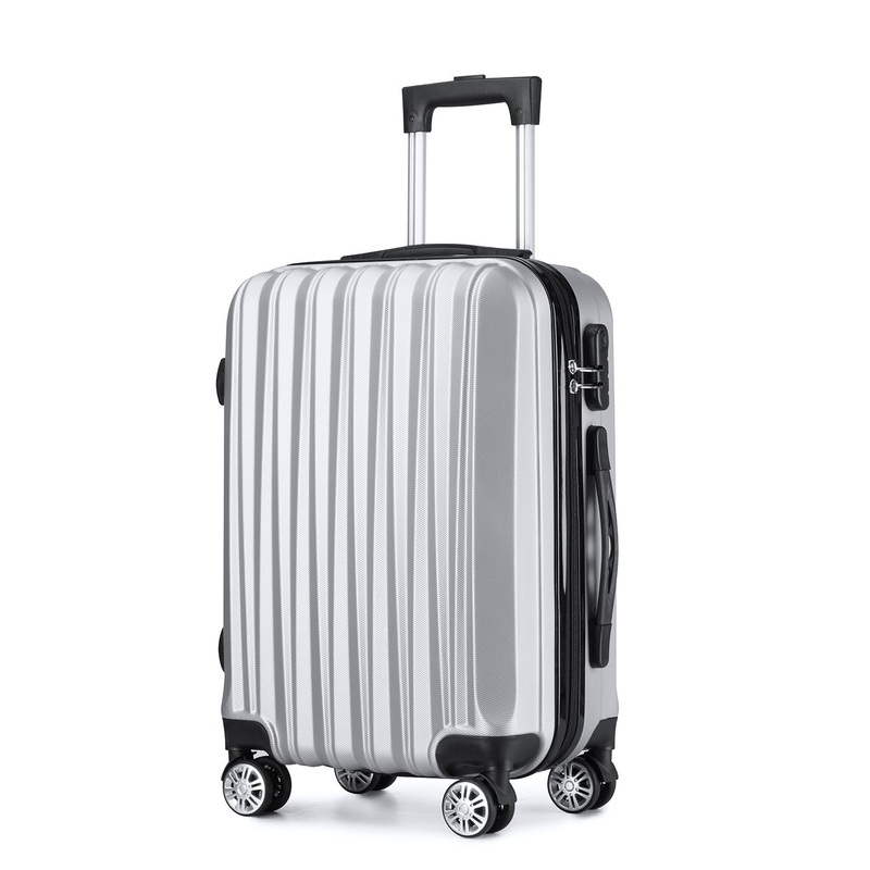 Yx 16806 New Vertical Stripe Frosted Suitcases Customized Luggage ABS Zipper Trolley Suitcase Box Waterproof Bag – Luggage and Suitcase price