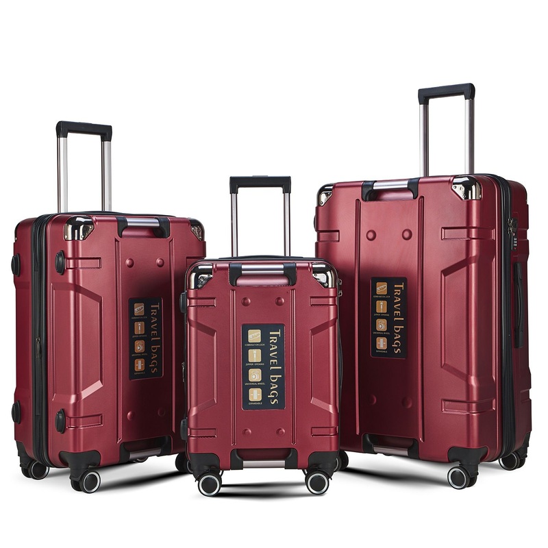 YX16797-Factory Wholesale China High Quality Trolley Luggage Trolley Set Maleta – Suitcase Luggage and Zipper Closure Suitcase price