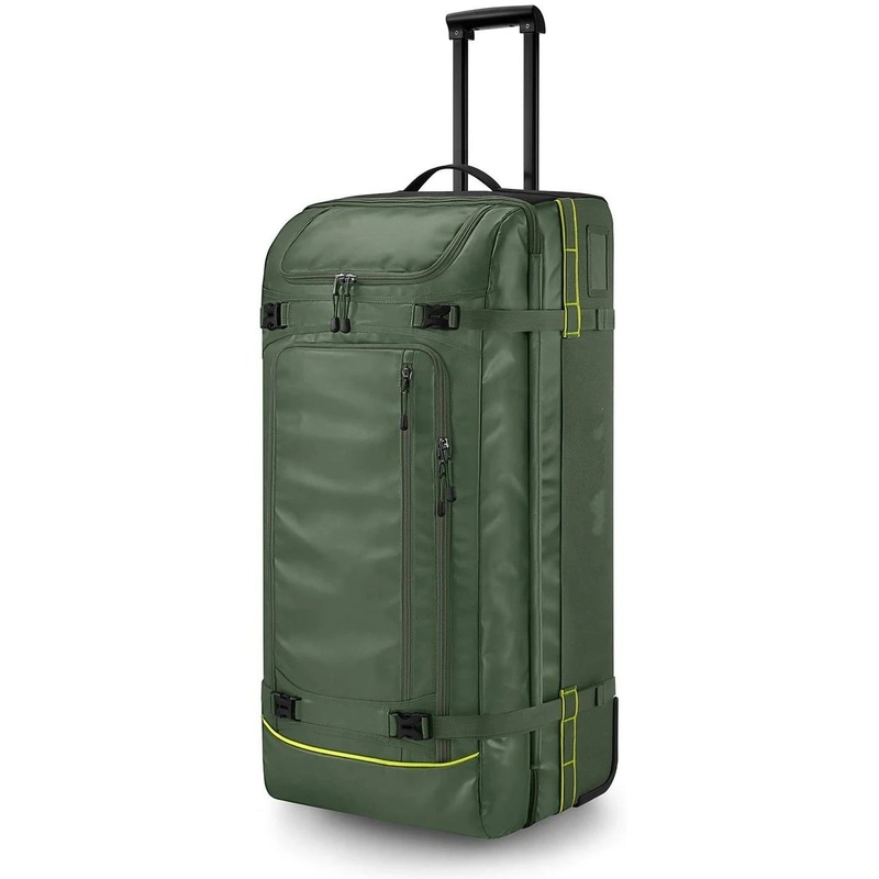 Custom Trolley Rolling Green for Outdoor Duffle Bag with Wheels – Trolley Bag and Bag price