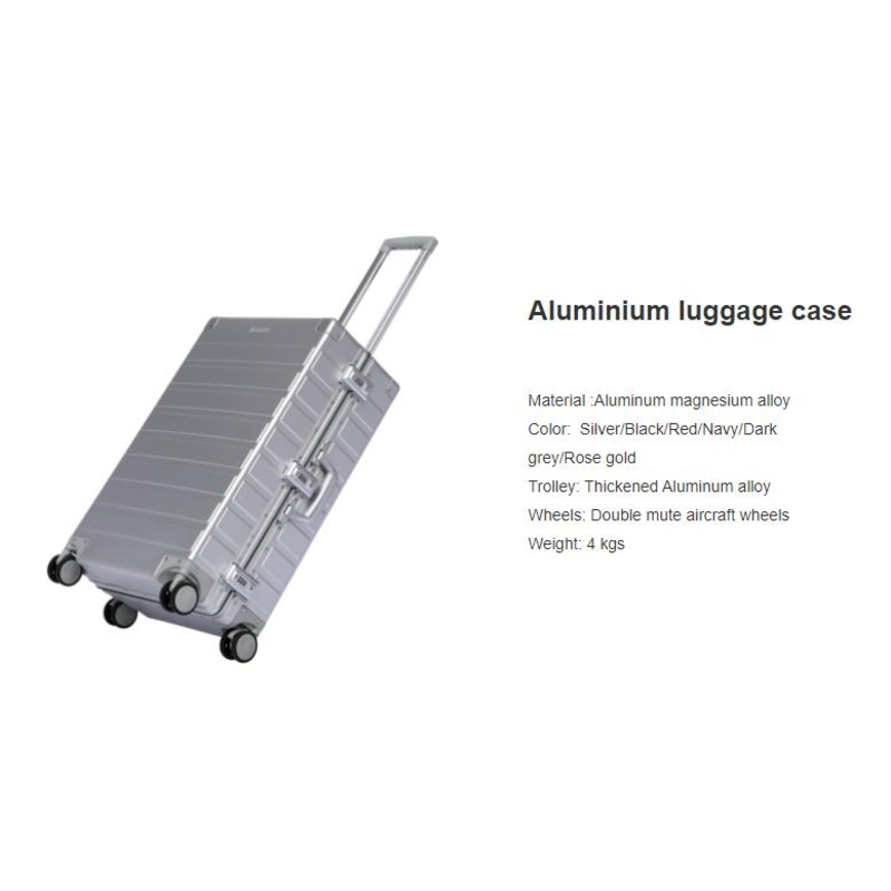 Made in China Superior Quality Cuboid 20 Inch Aluminum Hard Case Luggage Bags Trolley Case – Luggage and Trolley price