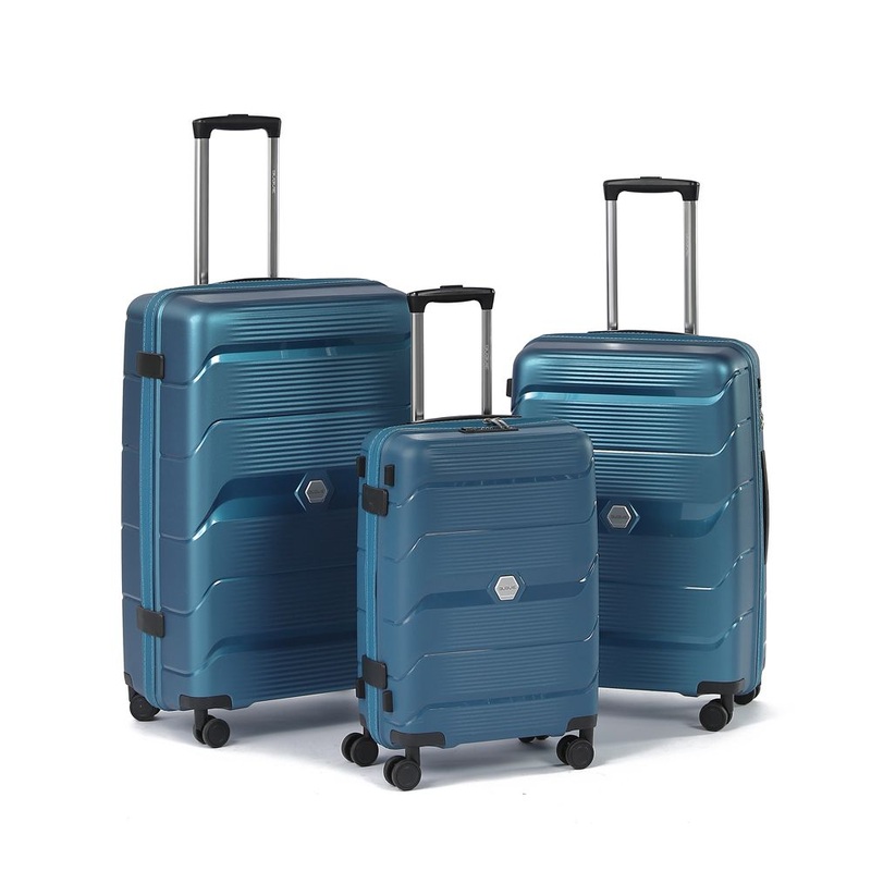 New Style 4 PCS Zipper Luggage Sets Inexpensive Large Suitcases for Long Travel Good Quality Rolling Luggage Manufacturer – PP Trolley Luggage Set and Suitcase Set Sale price