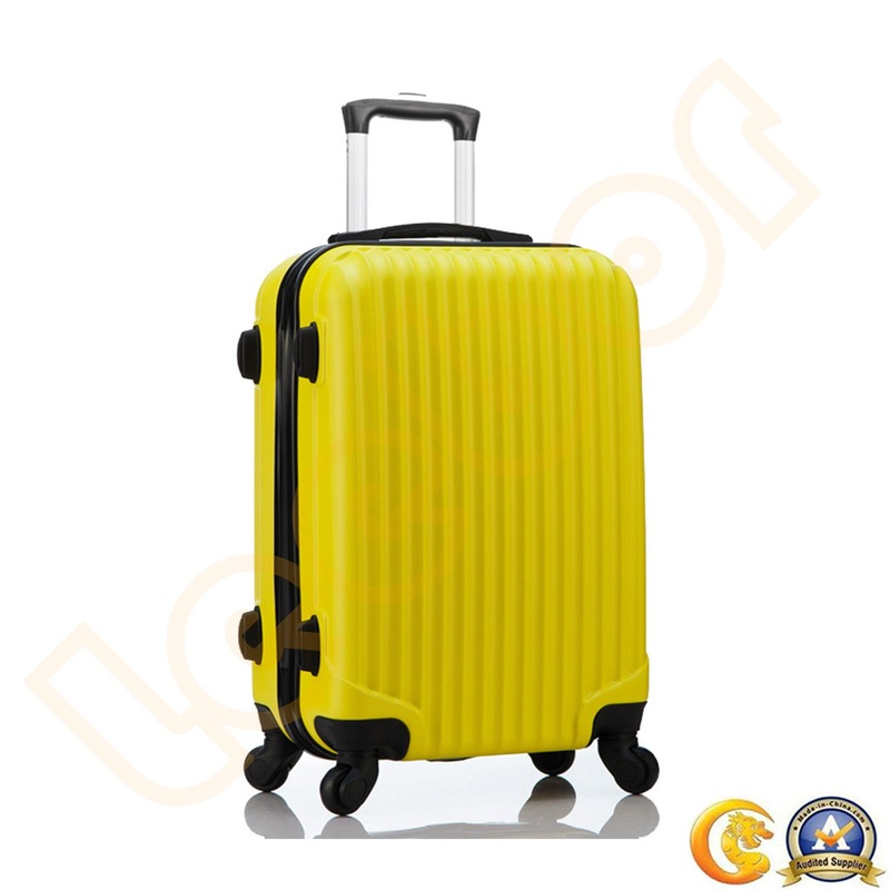 Trolley Luggage ABS Yellow Color Travel Suitcase with Tsa Lock – ABS Luggage and ABS Suitcase price