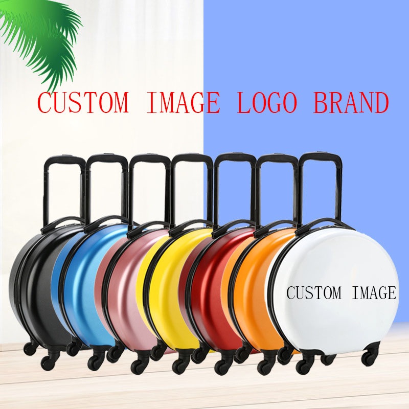 16 Inches Custom Image Student Kid Child Children Boy Girl Trolley Rolling Luggage Baggage Suitcase Case Bag – Oval Kid Luggage and Round Carry on Case price