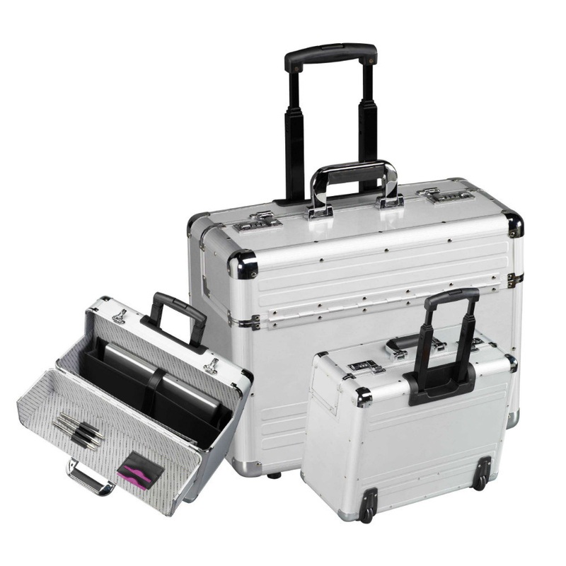 Aluminum Pilot Case with Trolley – Spinner Luggage and Aluminum Luggage price