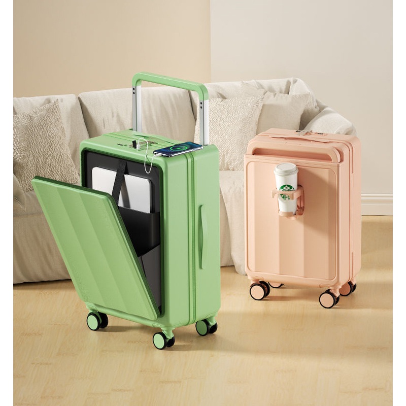 Custom Hand Carry on Travel Wide Tie Rod Trolley Luggage Bag Cheap Suitcase with USB Port – Carry on Travel and Luggage Bag price