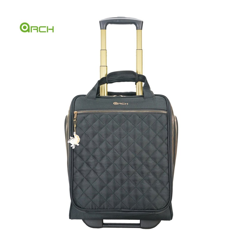 Fashion Travel Luggage Bag Carry on Aluminum Trolley System Skate Wheels Tapestry Under Seat Fg2139us – Luggage and Trolley Luggage price