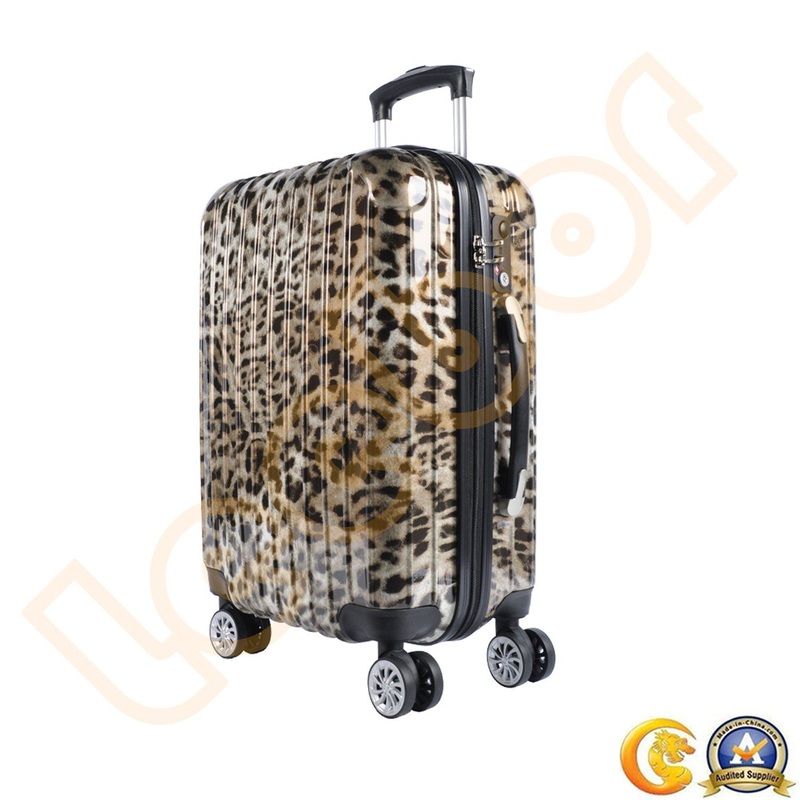 ABS Lady S Leopard Hard Shell Universal Wheels Trolley Luggage Suitcase – Trolley Luggage and Trolley Suitcase price