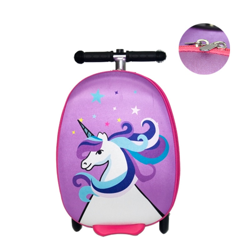 Hot Sale Airport Travel Design Trolley Luggage Kids Bag Scooter Suitcase with Customized Scooter – Luggage and Trolley price