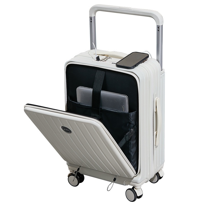 Front Opening Trolley Luggage Bag ABS Luggage with USB Port – Trolley Luggage Bag and ABS Luggage price