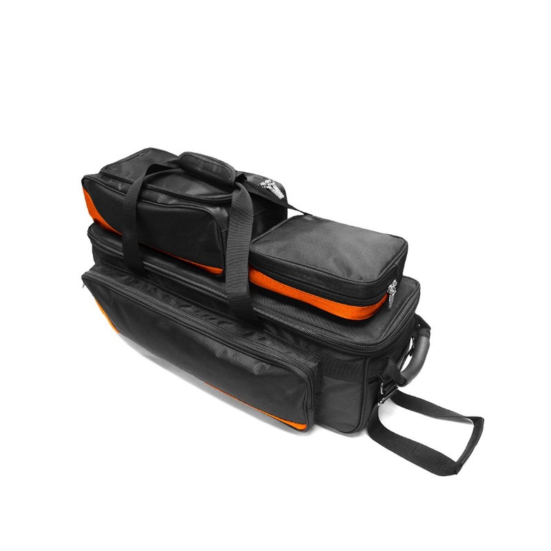 High Capacity Waterproof Triple Tote Roller Plus Bowling Bag. Trolley Gear Bag, Black – Motorcyle Bag and Gear Bag price