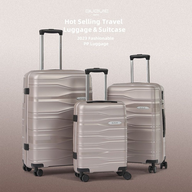 Lightweight PP Travel Luggage Unisex Fashion New Style Trolley Suitcase Rolling 3 PCS Rolling Luggage Sets Wholesale – High Quality Luggage and Lightweight Hardside Luggage price