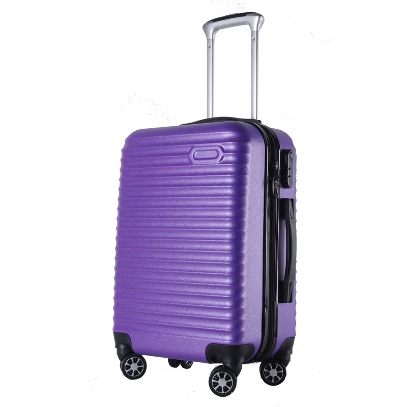 Most Popular Lightweight Luggage Trendy Purple Hard Spinner Wheels Travel Suitcase Bag – Suitcase and Suitcase Bag price