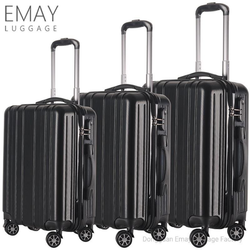 2020 New Design Factory Price Carry on ABS 3PCS Hard Luggage Travel Suitcase Set – ABS Luggage and Travel Trolley Luggage price