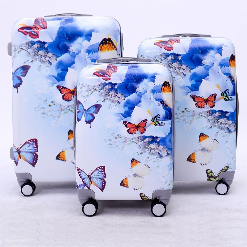 Beatiful Printing Butterfly Trolley Case, ABS+PC Luggage – Trolley Luggage and Luggage price