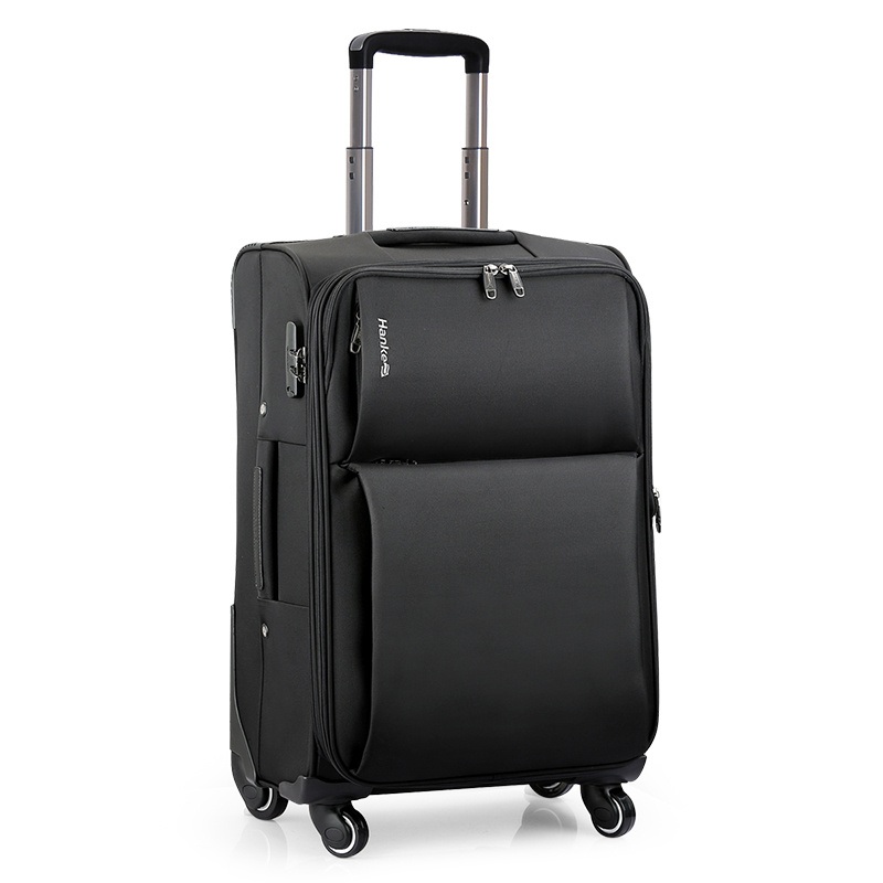 Hanke Guangzhou Hot Selling Good Quality Nylon Fabric Trolley Luggage Bags Custom Classic Business Trip Luggage Set Suitcases – Luggage Bag and Traveling Bag Set for Men price