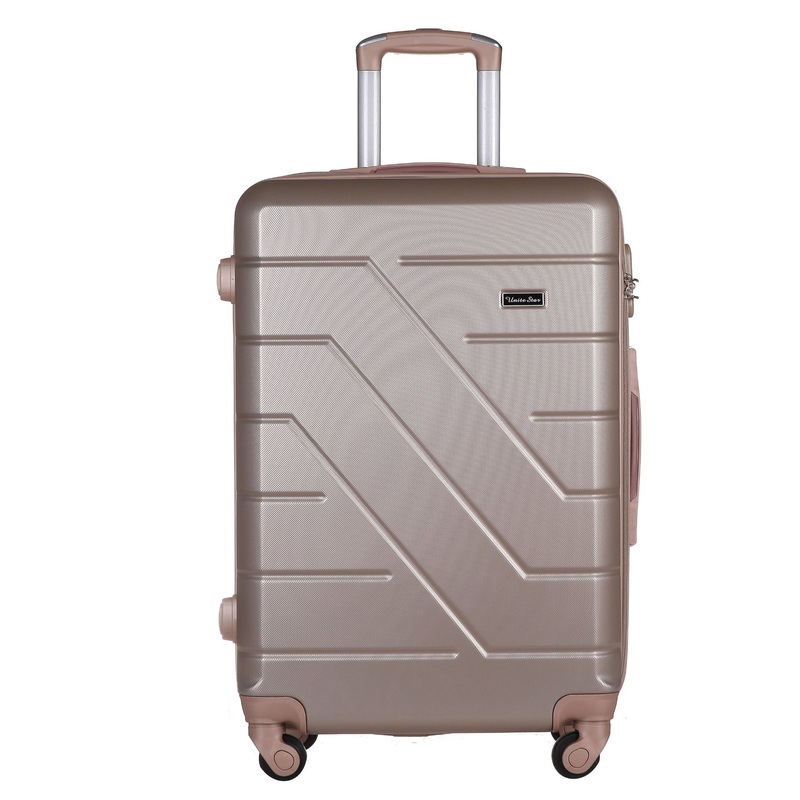 New ABS Cheap Gold Travel Luggagetrolley Case Suitcase-8071 – Trolley Case and Suitcase price