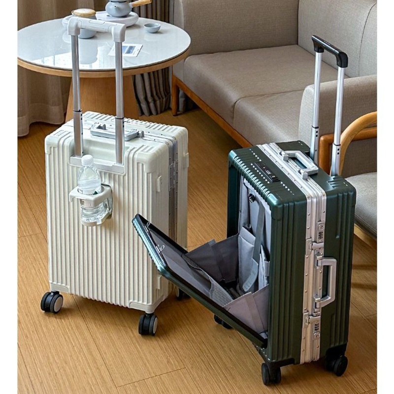 New Fashion Front Opening Large Capacity Storage Hard Suitcase – Front Open Luggage and ABS+PC Case price