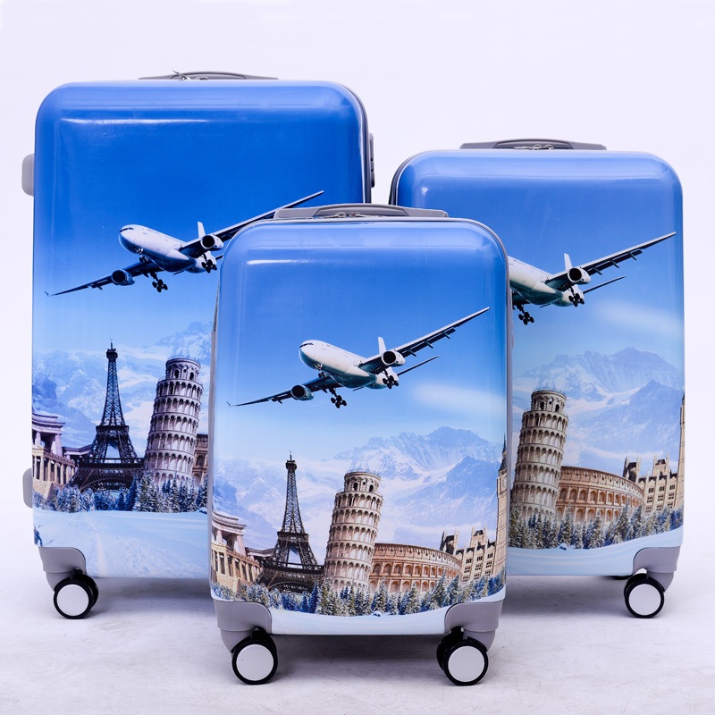 Traveling Luggage 3PCS Best Selling Printing Trolley Luggage – Trolley Luggage and Luggage price