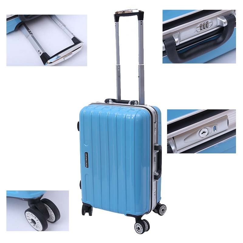 3 Pieces Aluminum ABS Tsa Lock Luggage Baggage Suitcase – ABS Luggage Sets and Rolling Trolley Suitcase price