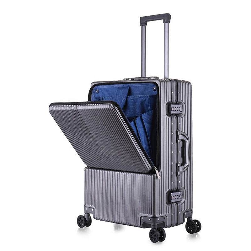 Custom Germany Bayer PC Aluminum Trolley Case Suitcase Front Opening Double Open Best Selling Luggage – PC Suitcase and Travel Luggage price