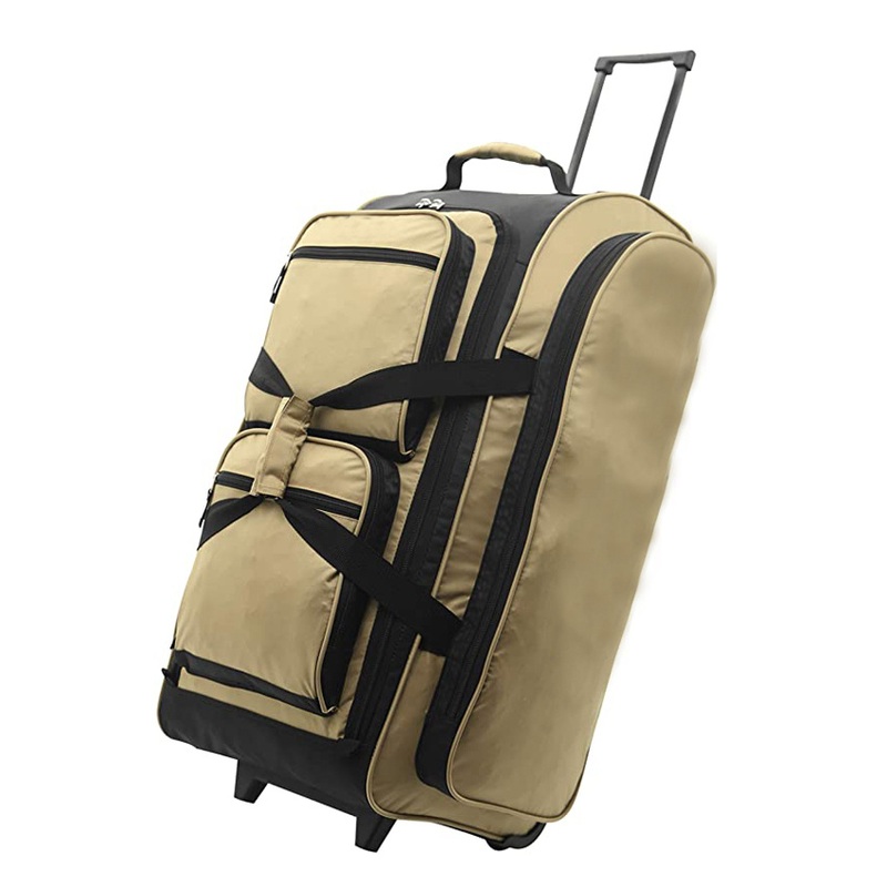 Upright Rolling Duffel Bag Durable Trolley Bag Oversized Pull Rod Bag – Roller Bag and Rolling Bag price
