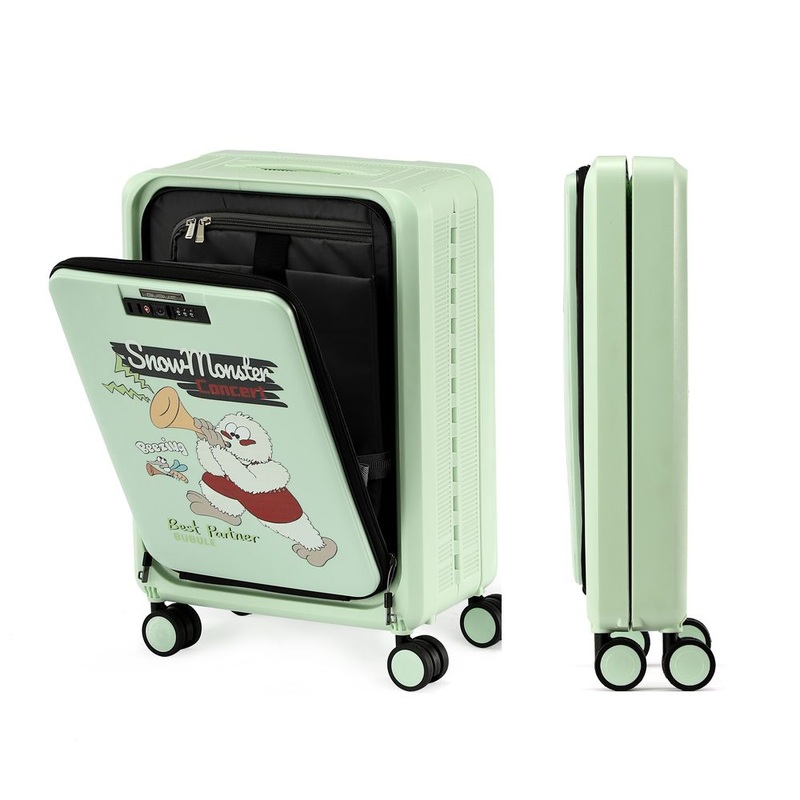 18 Inch Custom Foldable Luggage Front Open Travel Luggage Bag with Tsa Lock Waterproof Lightweight Suitcase Factory Wholesale – Custom Foldable Luggage and PP Folding Trolley Case price