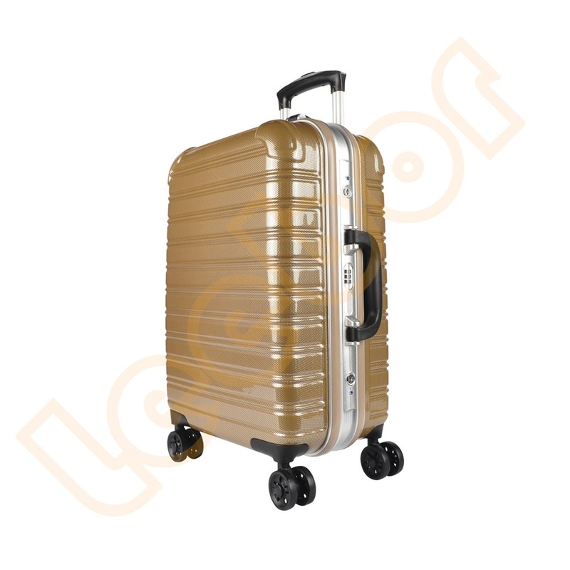 Brown Color Suitcase Promotion Trolley Case New Style Aluminum Frame Luggage – Trolley Case and Aluminum Frame Luggage price
