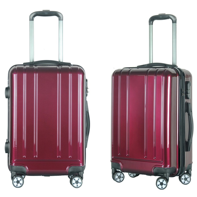 High Quality PC Hardside Luggage Aluminum Trolley Travel Suitcase Set – Suitcase Set and Suitcase price