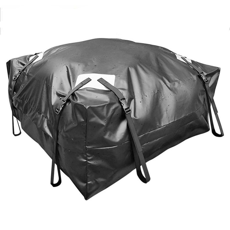 Leyi 420d Waterproof Oxford Roof Bag PVC, Large Capacity Roof Rack Travel Bag, Car Roof Storage Bag for Travel – Fashion Bags and Waterproof Bag price