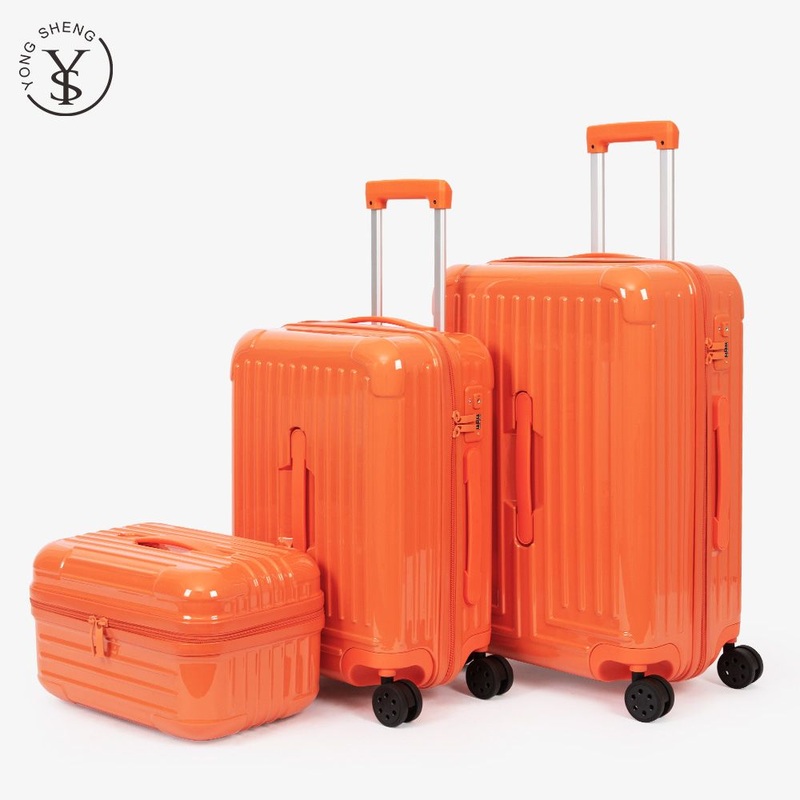 Orange Trolley Bag Custom Valise Travel Luggage Suitcase – Travel Luggage and Trolley Suitcase price