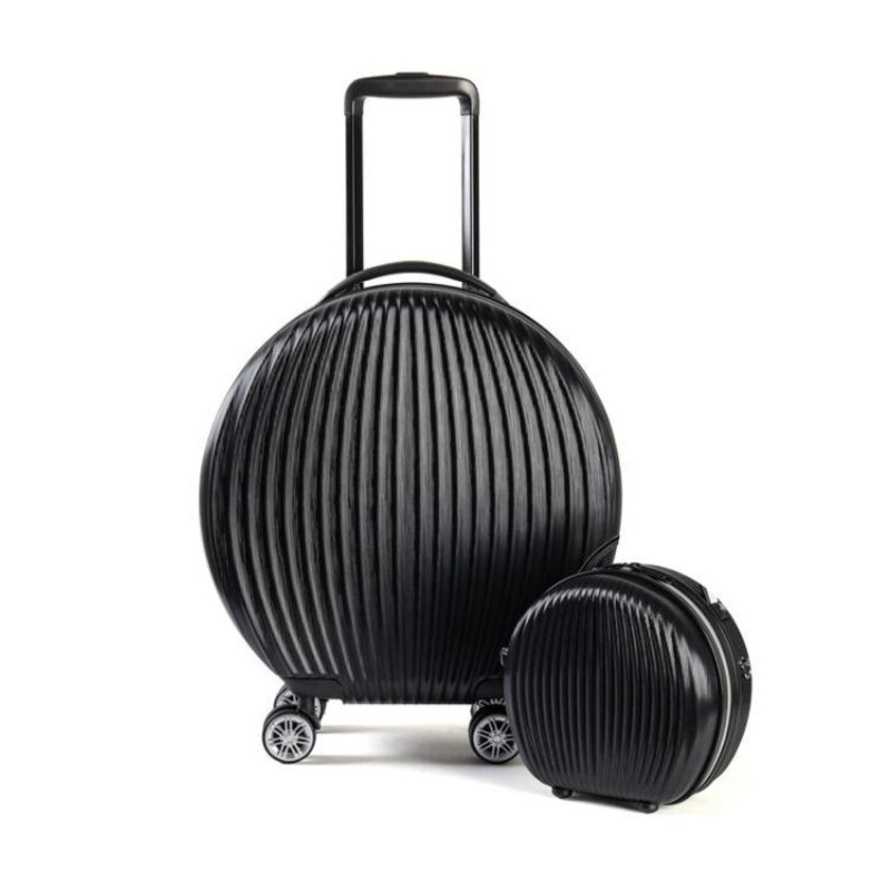 Round Luggage Sets 18 Trolley Suitcase with 9 Handbag Set Travel Suitcase on Wheels Carry on Cabin Rolling Luggage Set of 2 – Luggage and Trolley price