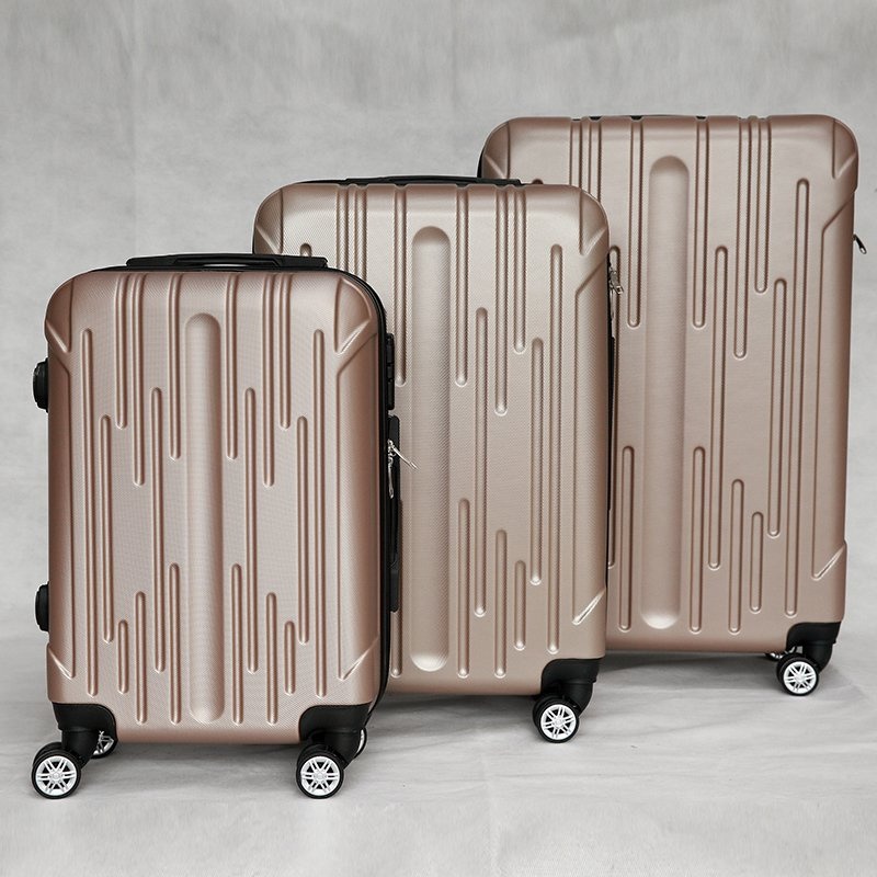 Wetrust Custom Color ABS Material Hard Shell Brown Luggage Sale – 20 Inches Luggage Suitcase and 24 Inches Luggage price