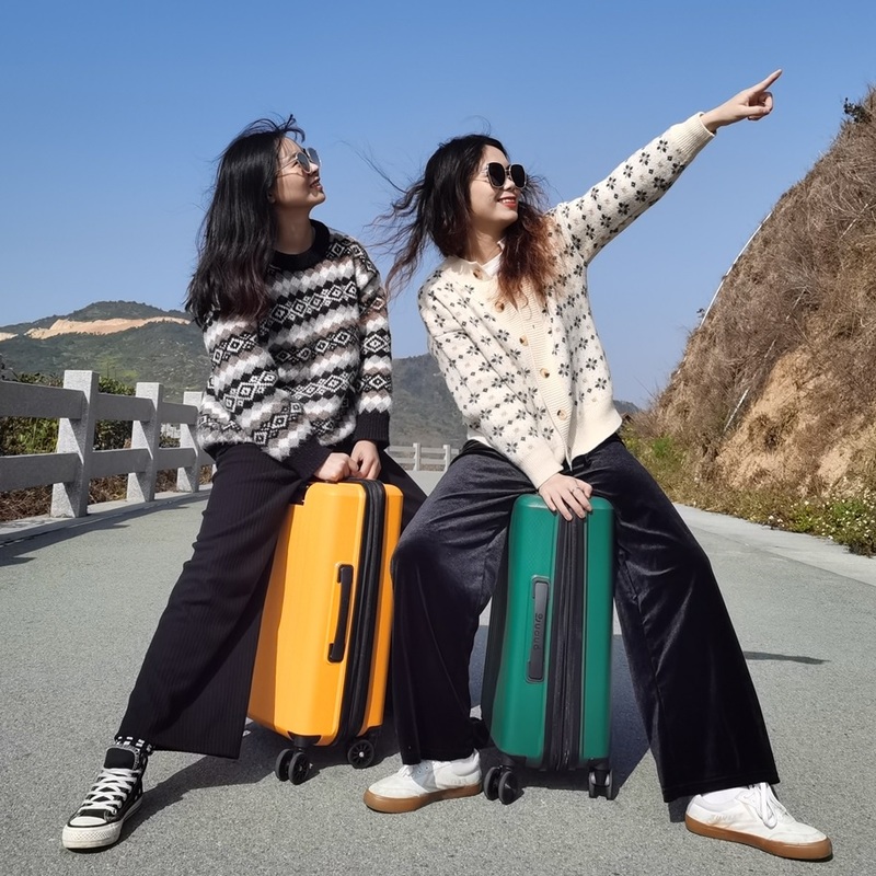 Bubule OEM Luugage Leaves King Luggage Zipper Trolley Case Set – Wholesale Suitcase and Travel Luggage Sets price