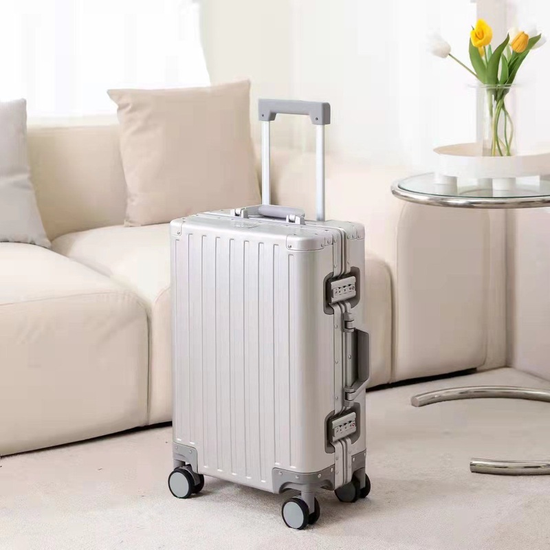 Customization Business Travel Aluminum Luggage Suitcase Universal Wheels – Luggage and Suitcase price