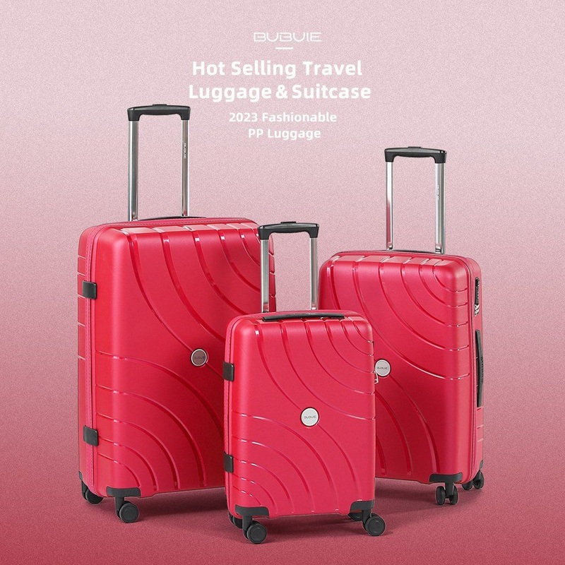 PP Latest Fashion Design Traveling Luggage 19 23 27 Inch Large Zipper Luggage Sets Waterproof Trolley Suitcase Factory Wholesale – PP Luggage Set and New Suitcase price