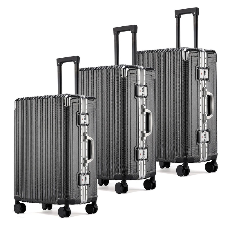Factory Wholesale Aluminum Frame Spinner Wheels 3PCS Sets Suitcase Bag Trolley Bags Luggage for Travel – Luggage and Travel Bag price