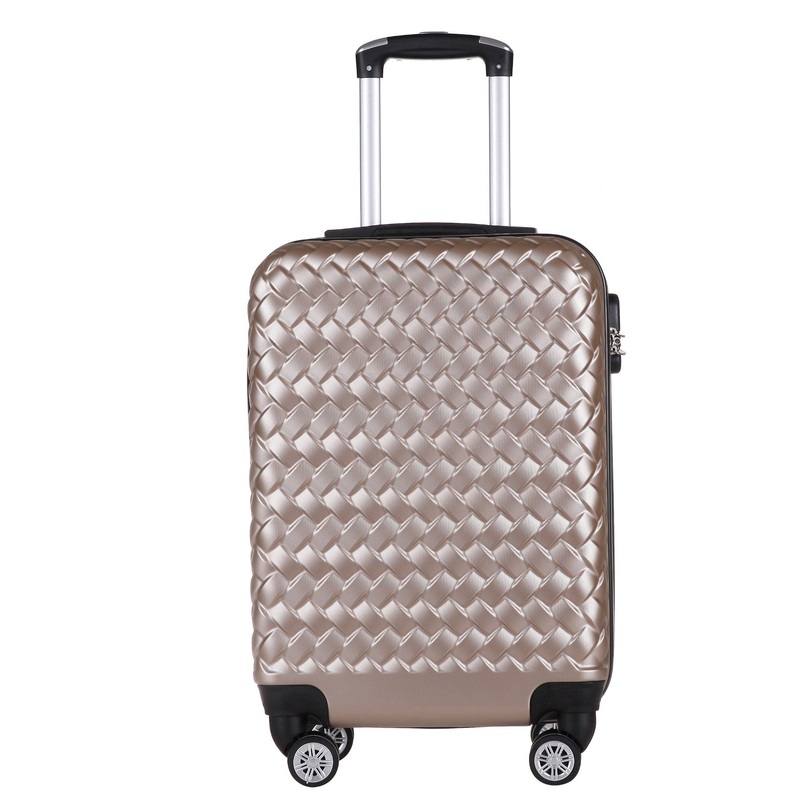 New ABS Rose Gold Fashion Travel Trolley Case-8075 – Luggage and Travel Bage price