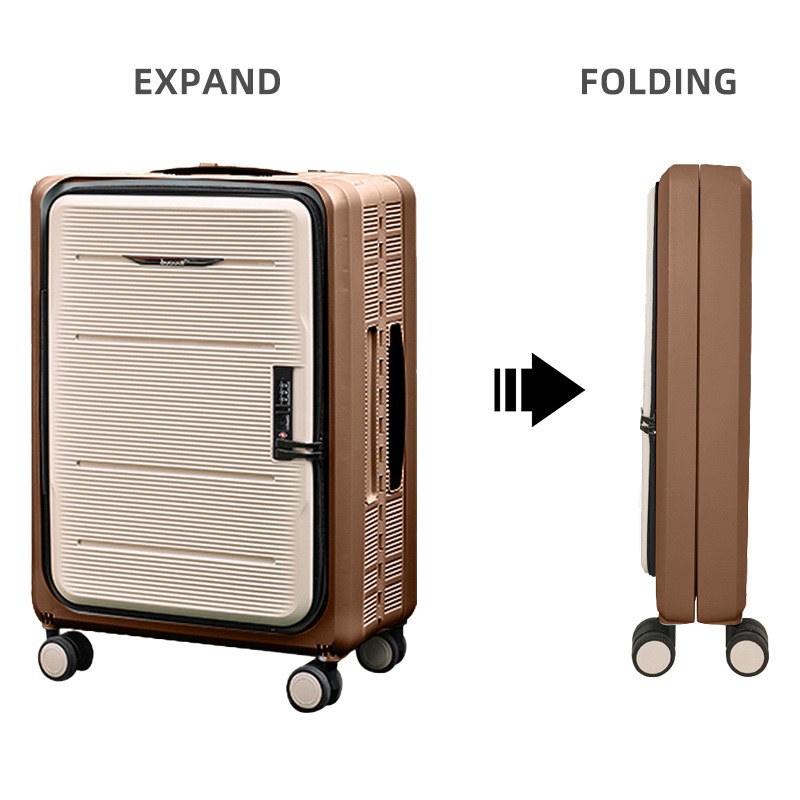 Bubule 20 24 Inch Carry on Spinner Rolling Collapsible Luggage with Wheels (ZD) – Bubule Foldable Suitcase and Cheap Hard Luggage price