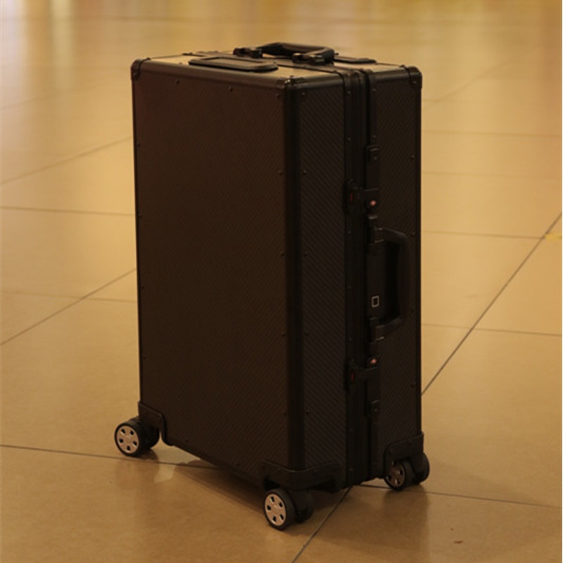 Hot Sale fashion Smooth Rolling Carbon Fiber Trolley Luggage for Business Man – Carbon Fiber Suitcase and High Strength Trunk price