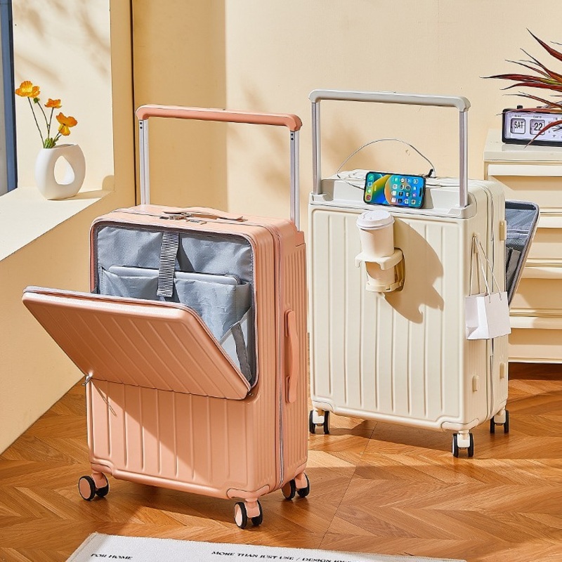 New Design Luggage Sets Travel Luggage Bags Good Quality ABS+PC Suitcase – Front Open Luggage and Traveling Luggages price