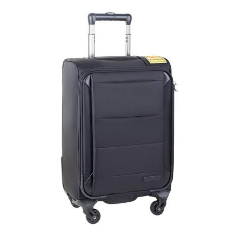 on Board 19 Black Nylon Mixed Fabric Trolley Bag Suitcase Tool Case Luggage Storage for Traving with 4 Wheels – Trolley Bag and Suitcase price
