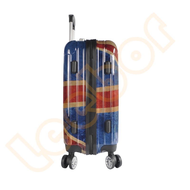 Retro British Flag Printing ABS+PC Travel Trolley Suitcase Luggage – Travel Suitcase and British Flag Printing Luggage price